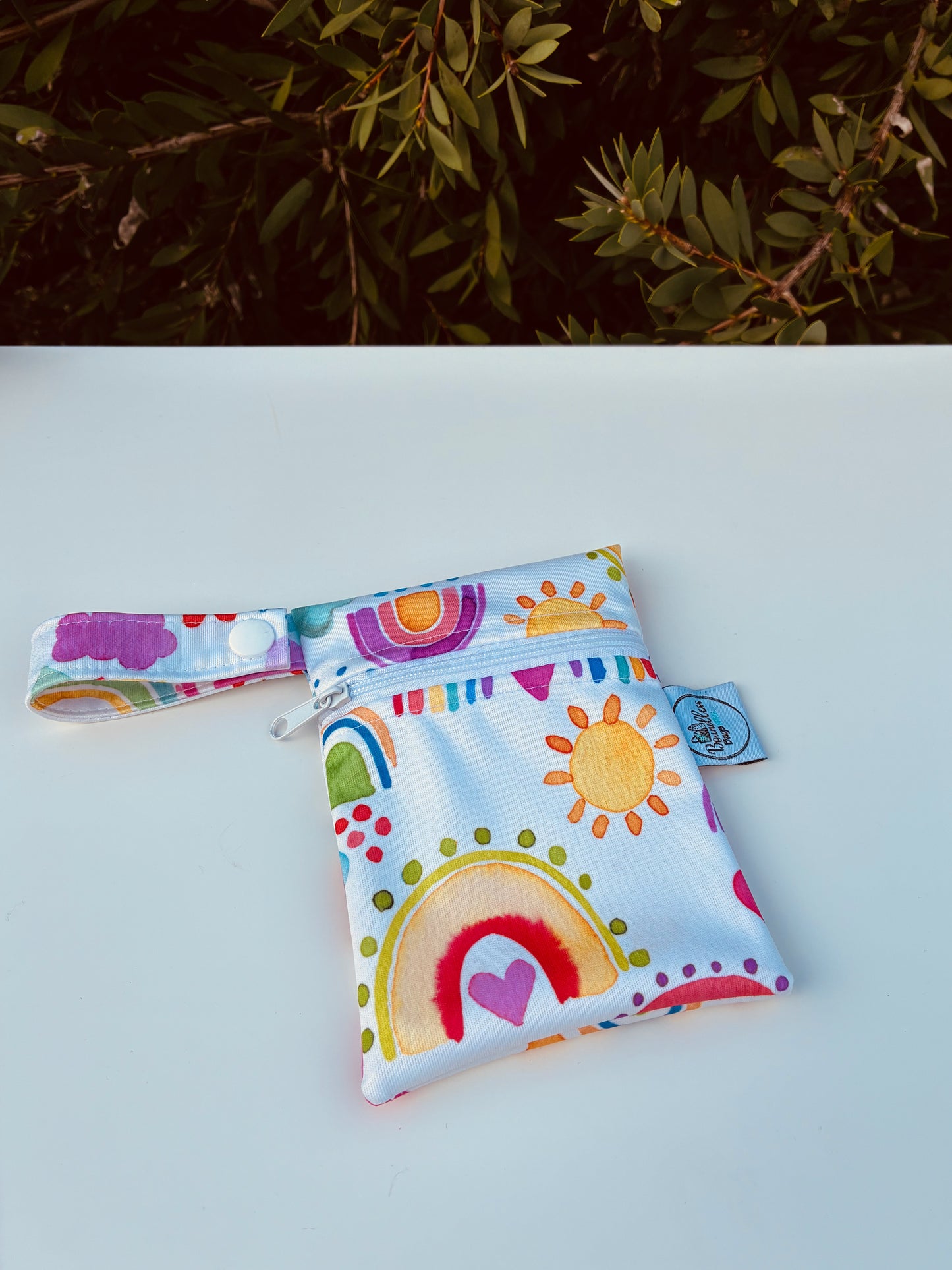 Water-resistant wet bags - Rainbows of Hope in the Sky (Ninola Design)