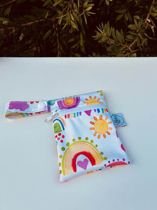 Water-resistant wet bags - Rainbows of Hope in the Sky (Ninola Design)