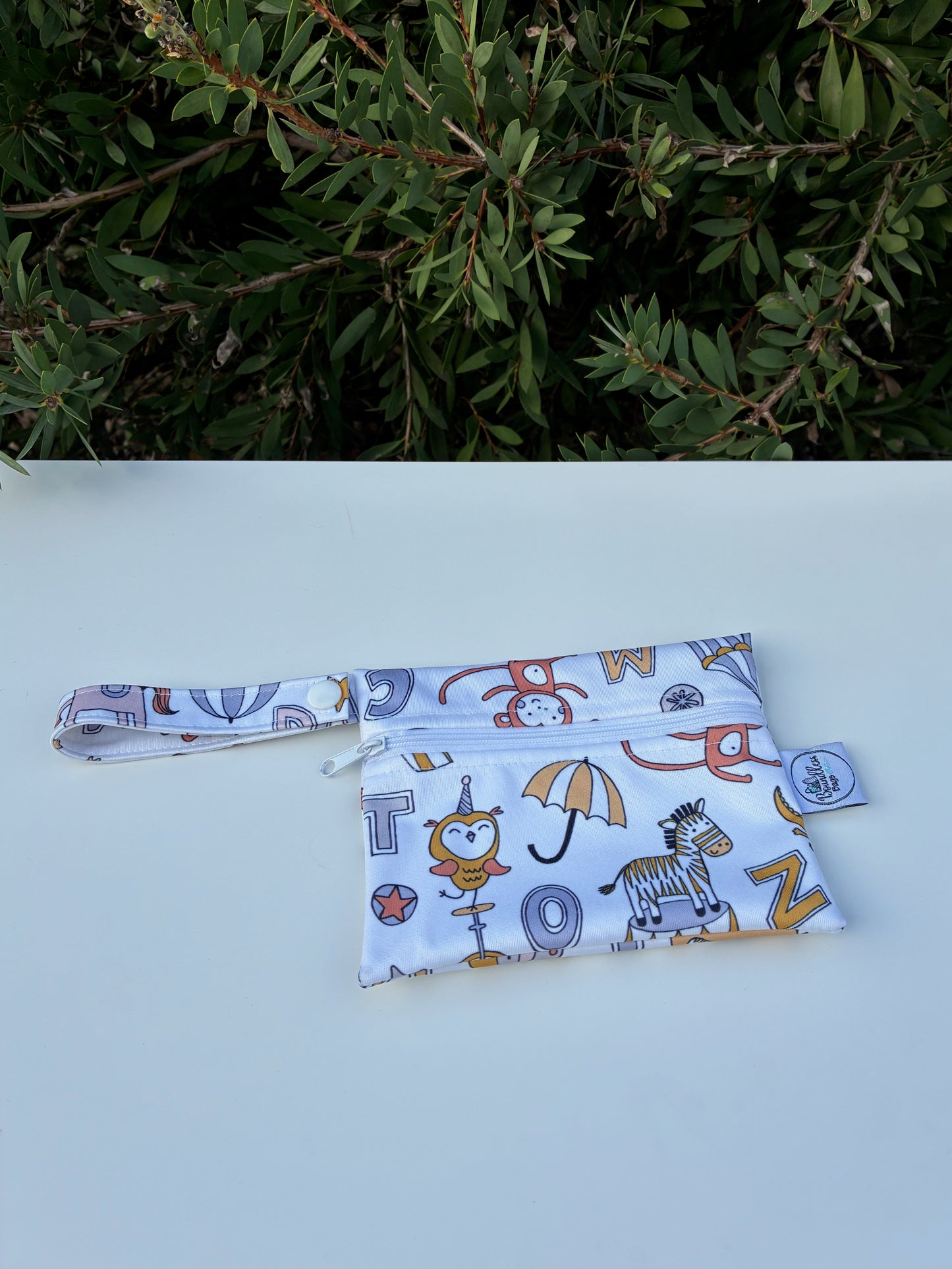 Water-resistant wet bags - Animal Circus Alphabet (Cecca Designs)