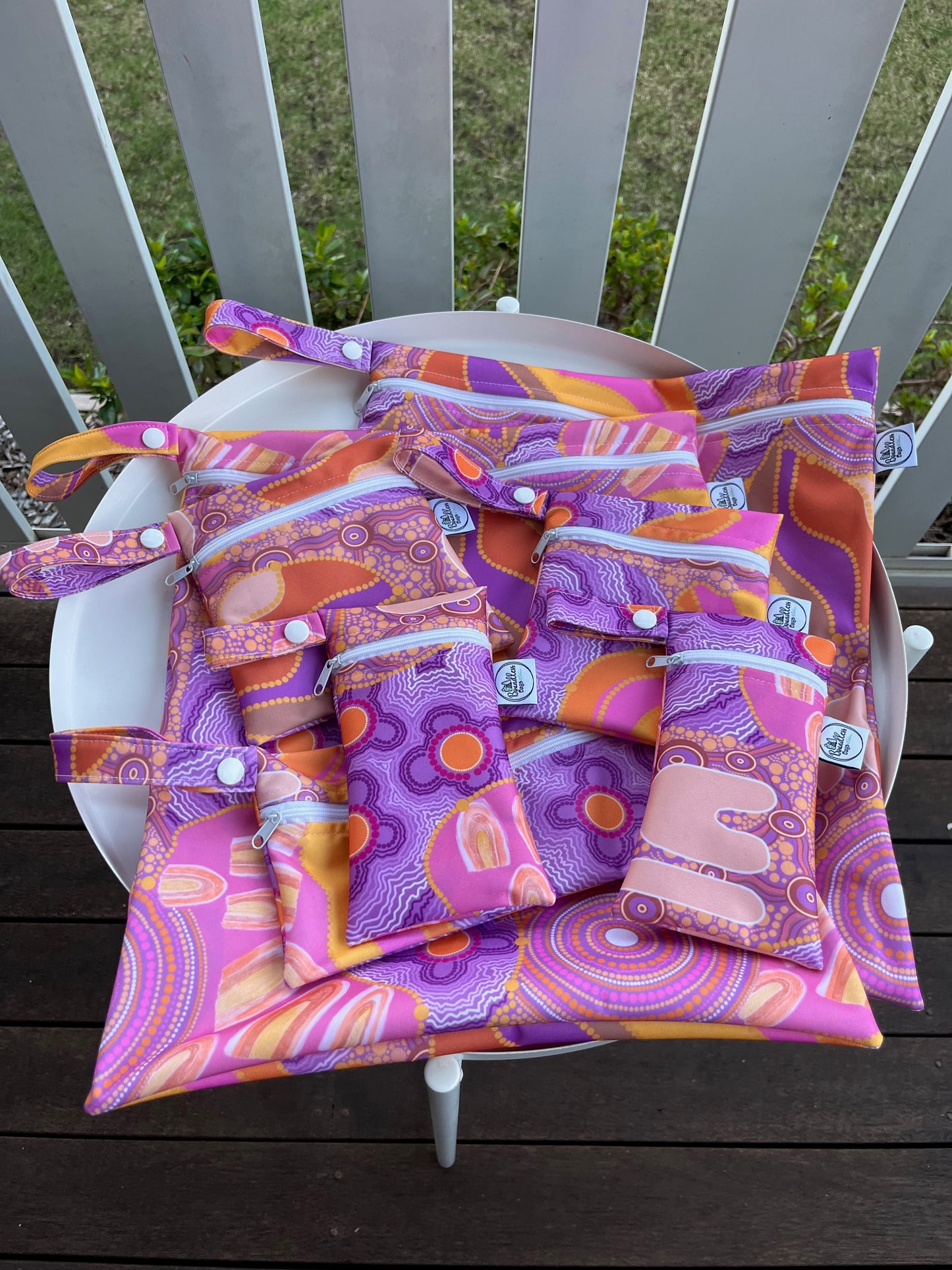 Water-resistant wet bags - Mum (Art with Nunj)