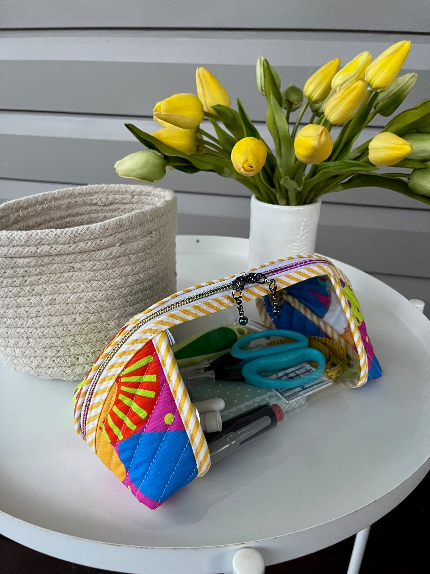 Clearly Trixie pouch - Fluoro Madness (Karen Hempel Designs)