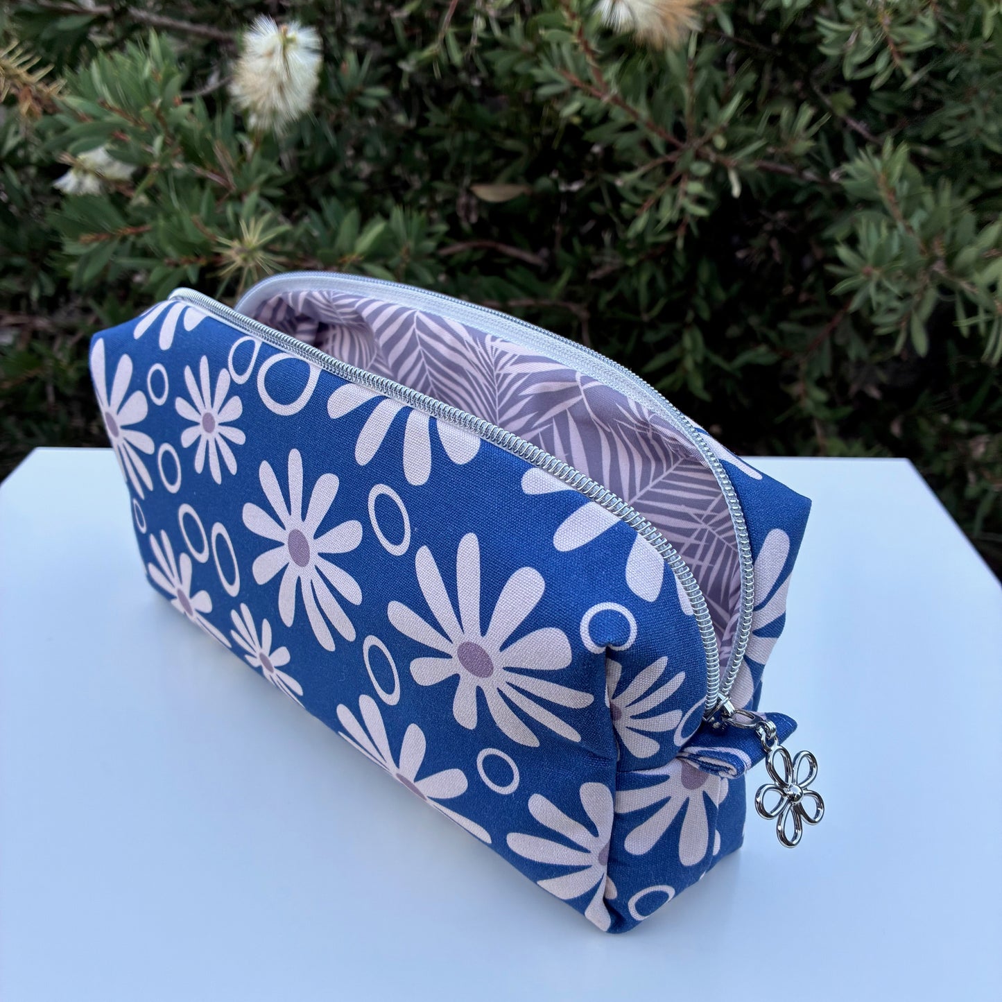 Bilby Pouch - Blue Funky Daisies (Anzela Simcock)