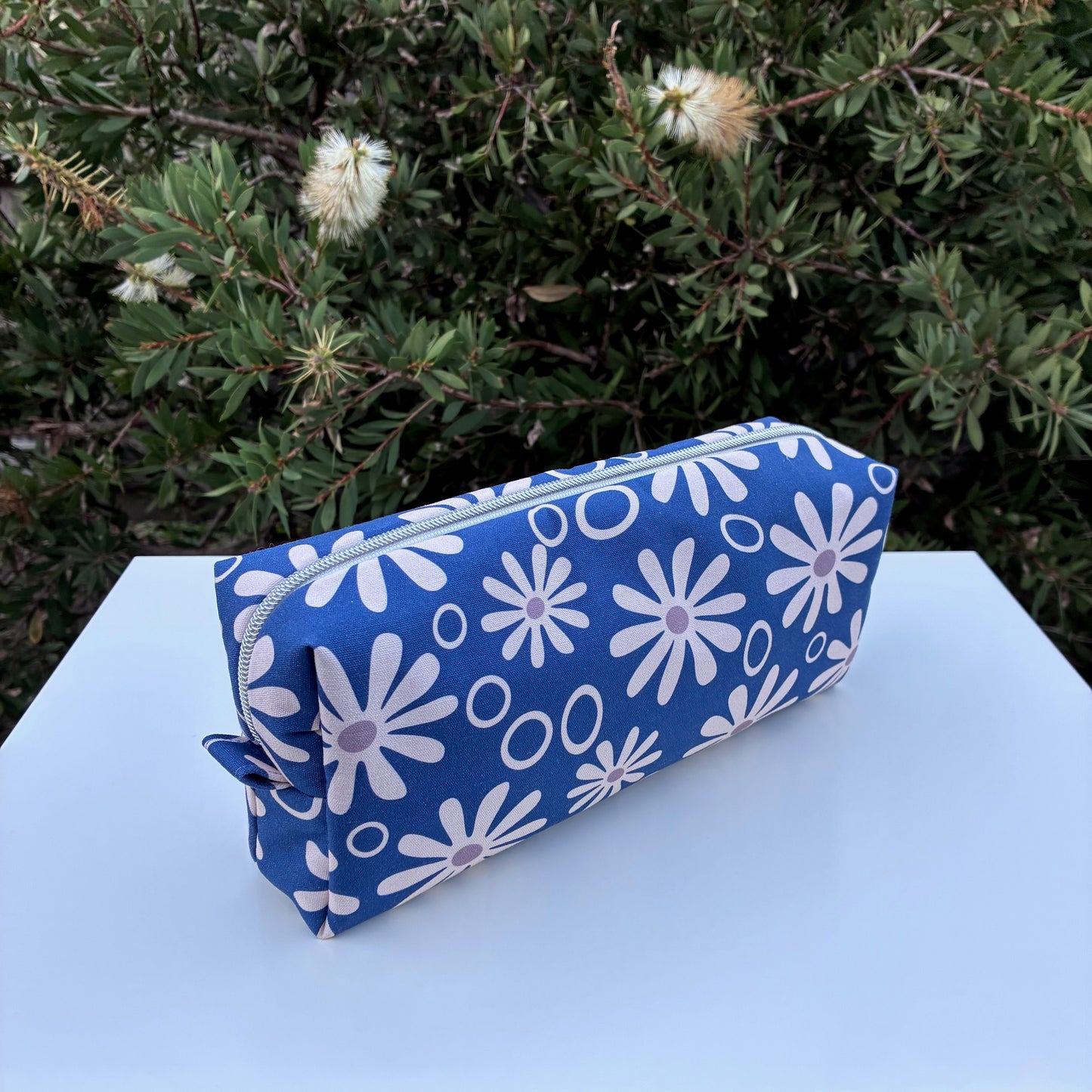 Bilby Pouch - Blue Funky Daisies (Anzela Simcock)