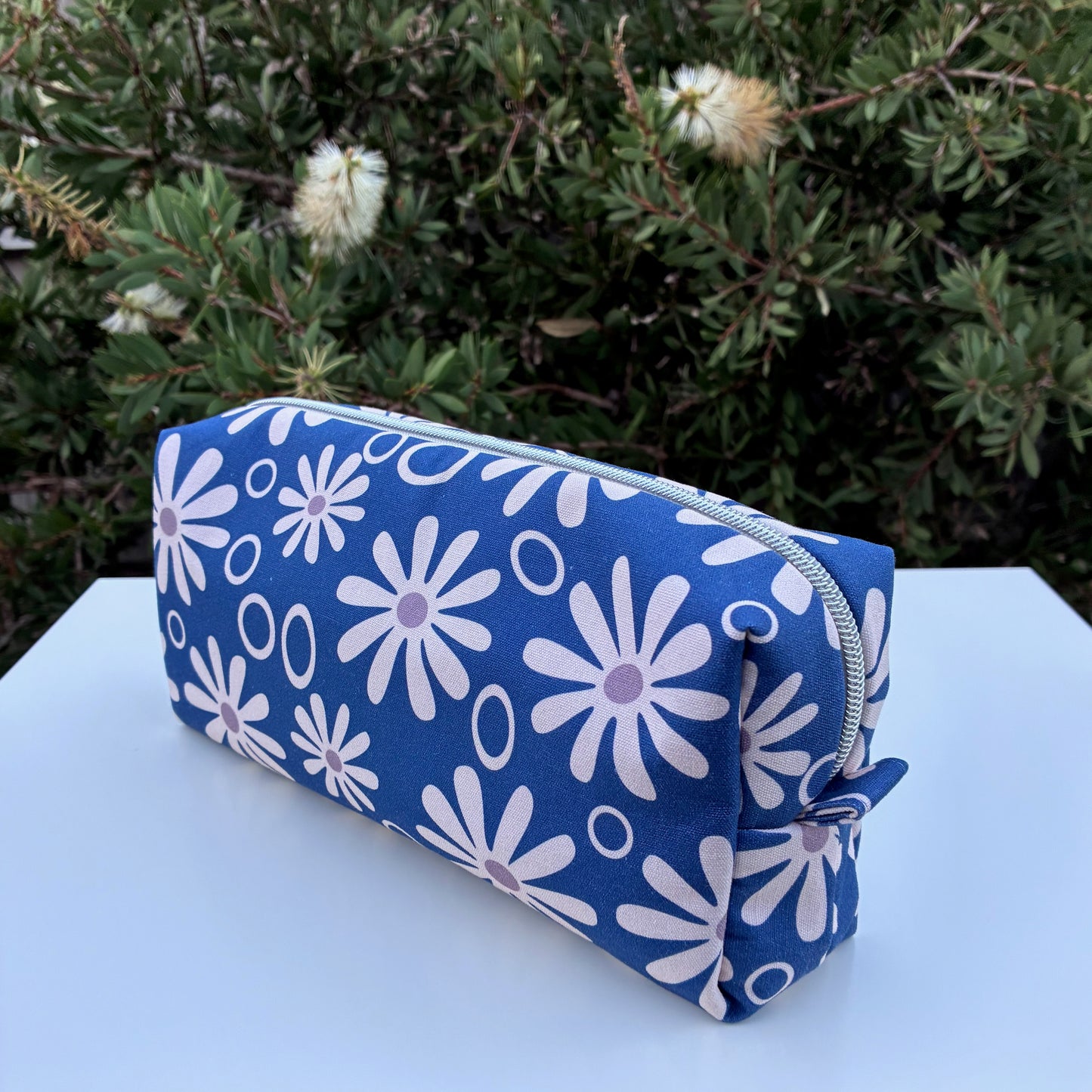 Bilby Pouch - Blue Funky Daisies (Anzela Simcock)