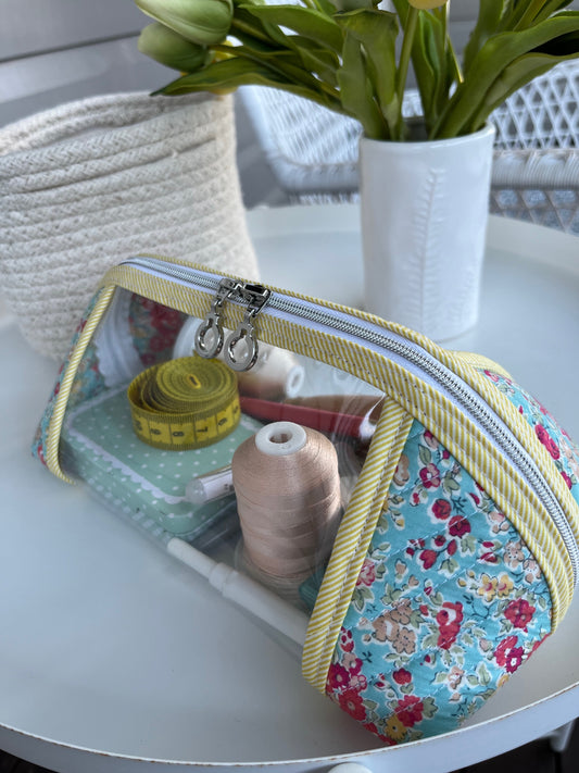 Clearly Trixie pouch - Tatum Aqua (Liberty)