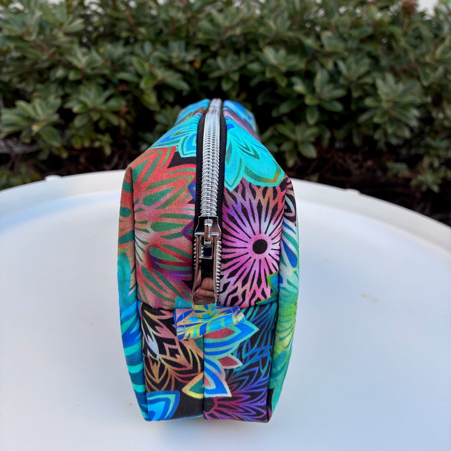 Bilby Pouch - Dazzle (Jason Yenter for In The Beginning fabrics) lined with Grunge Hits The Spot for Moda