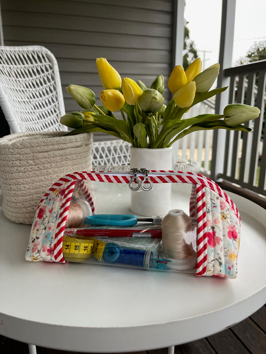 Clearly Trixie pouch - Sevenberry Floral