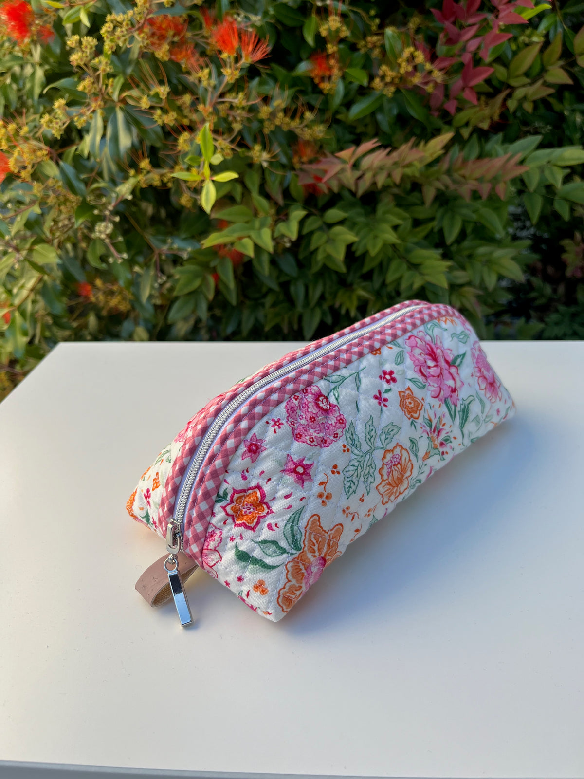 Quilted Trixie Zip Pouch - Melou Meadow (The Artist's Home Collection), Liberty
