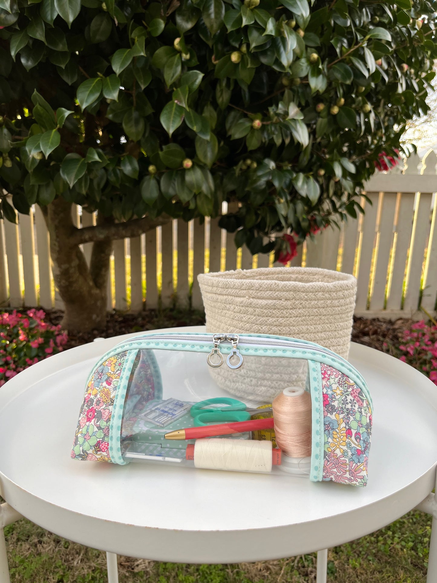 Clearly Trixie pouch - Liberty Florals