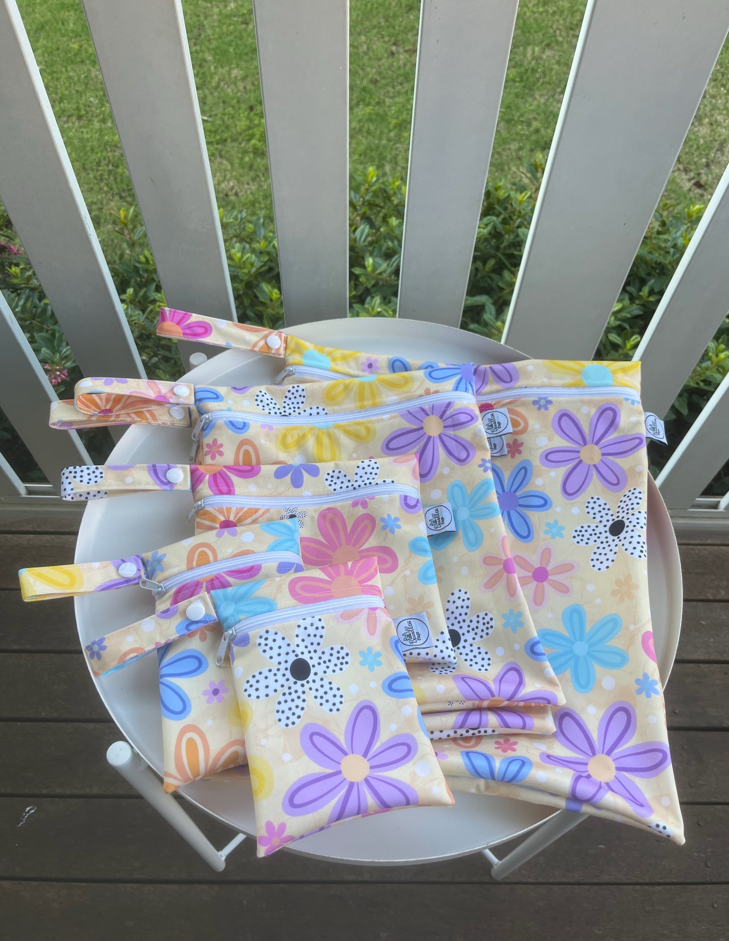 Water-resistant wet bags - Blushing Blooms (Wonderland Design Co)