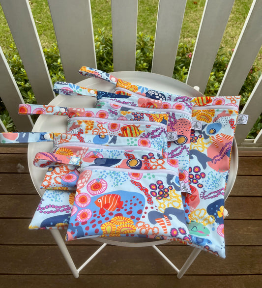 PRE-ORDER Water-resistant wet bags - Under the Sea Mix (Louise Margaret)