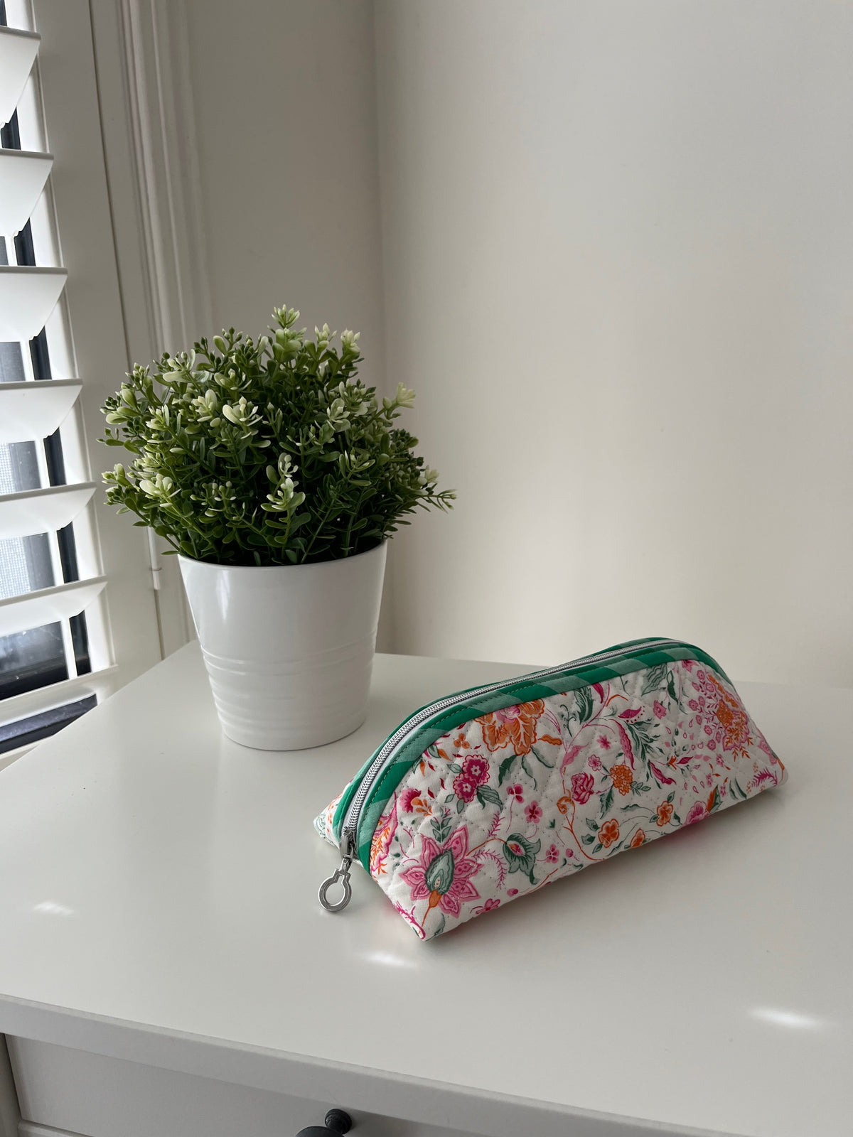 Quilted Trixie Zip Pouch - Melou Meadow (The Artist's Home Collection), Liberty
