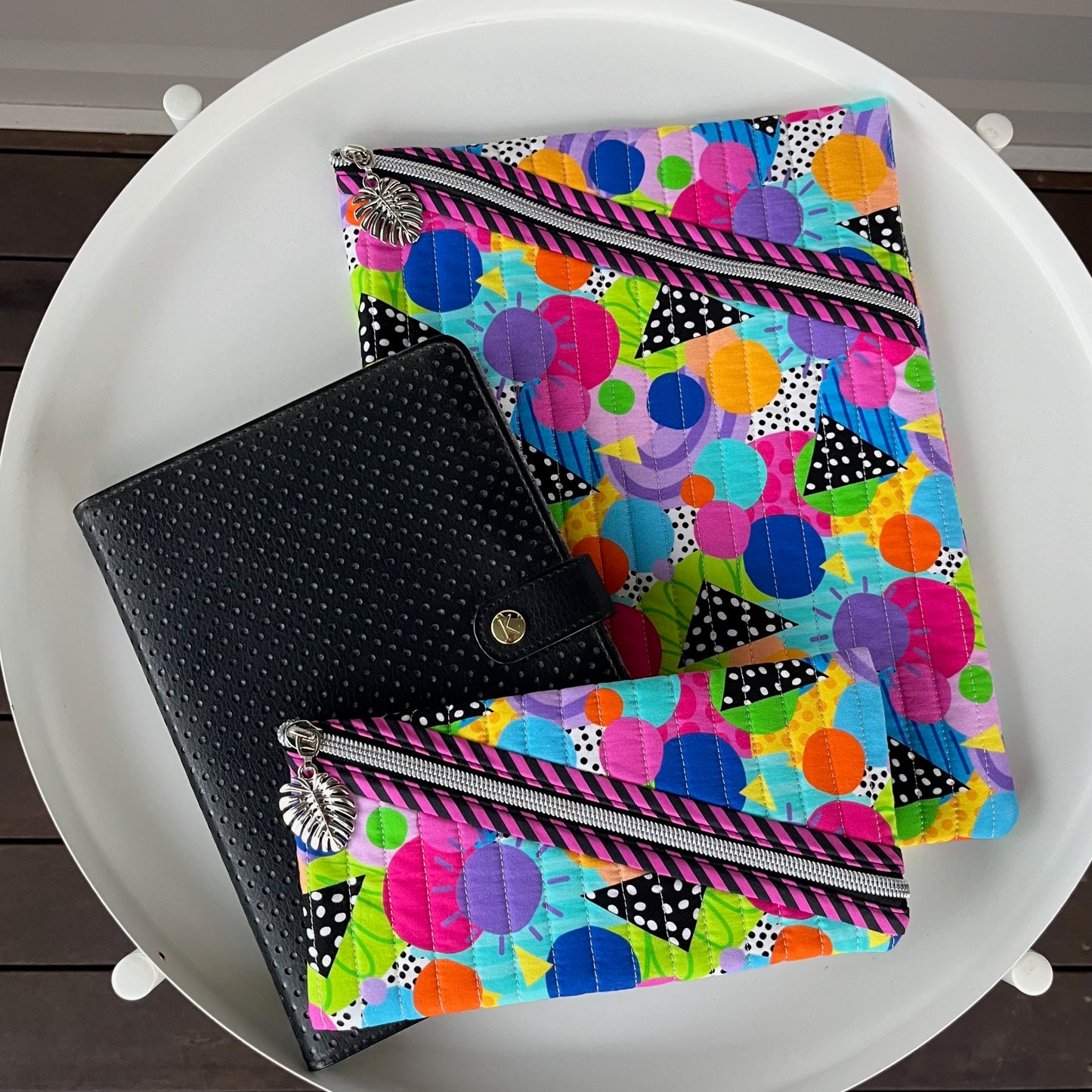 Quilted Hemingway Pouch (Bubble Club - Wonderland Design Co)