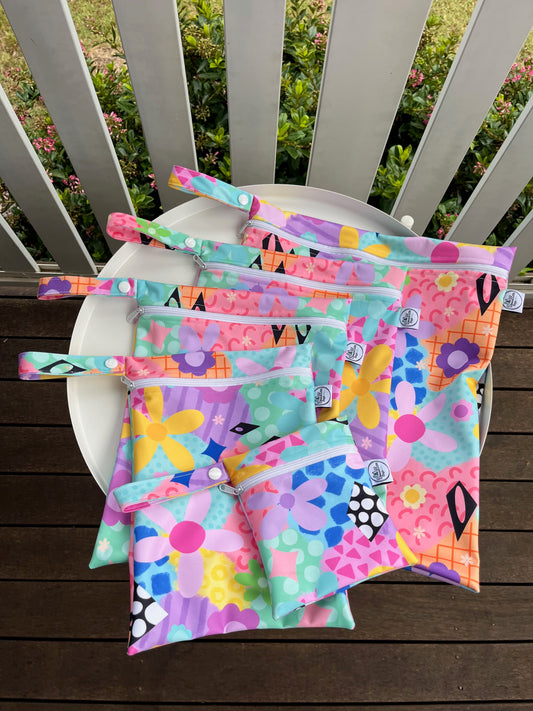 PRE-ORDER Water-resistant wet bags - Lucy-lu (Wonderland Design Co)