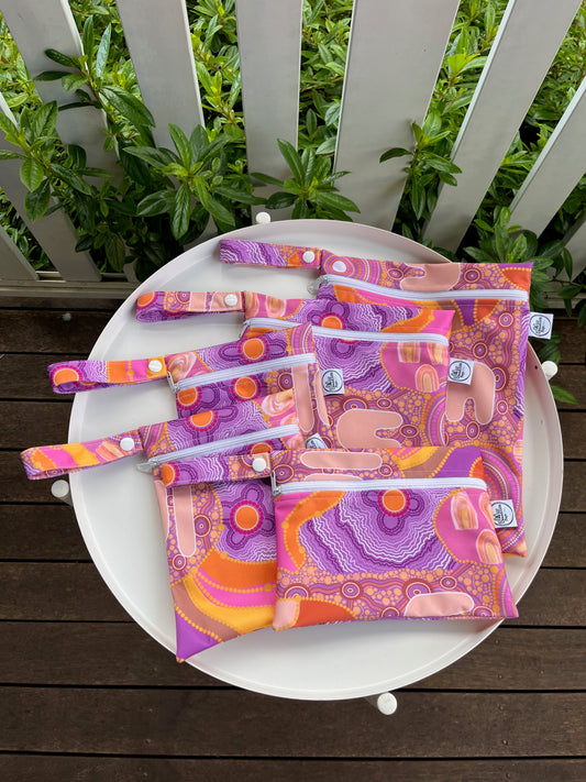 Water-resistant wet bags - Mum (Art with Nunj)