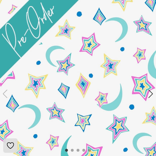 PRE-ORDER Water-resistant wet bags (Psychedelic Retro Stars and Moons - JacSlade)
