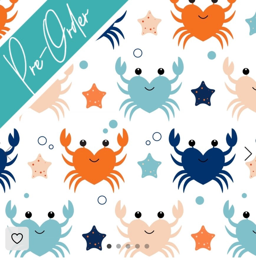 PRE-ORDER Water-resistant wet bags - Cute Crabs (Creative Monsoon)