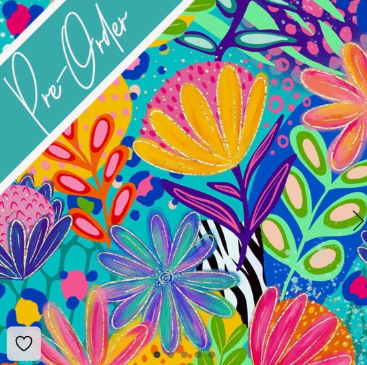 PRE-ORDER Water-resistant wet bags - Calista Bright Floral (Ladybird and Roar)