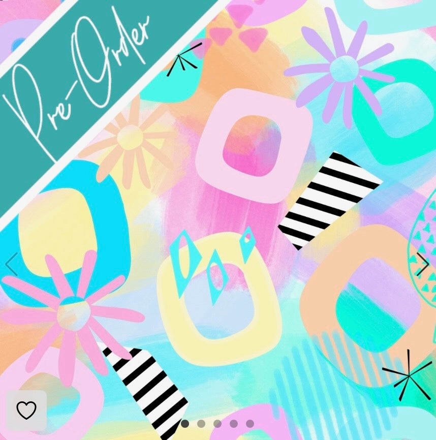 PRE-ORDER Water-resistant wet bags - Peaches and Blush (Wonderland Design Co)