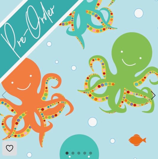 PRE-ORDER Water-resistant wet bags - Octopus (Creative Monsoon)